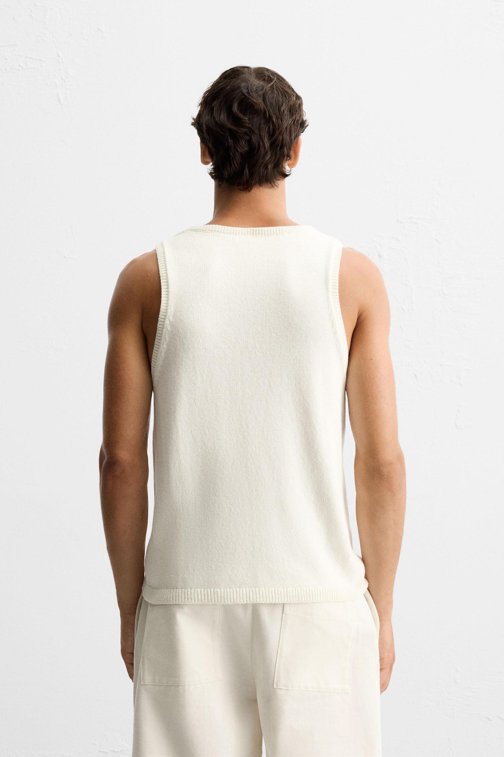 TEXTURED KNIT TANK TOP Product Image
