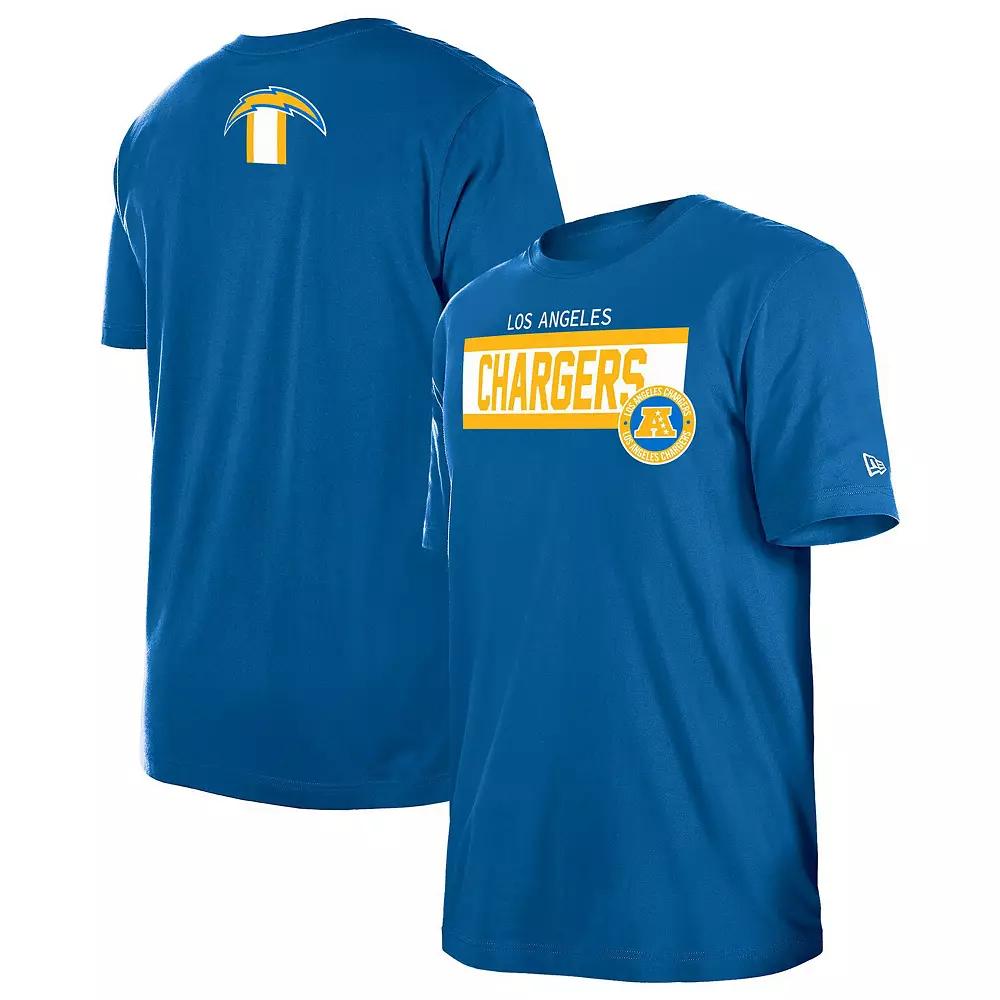 Men's New Era Blue Los Angeles Chargers 3rd Down Domestic T-Shirt,  Product Image