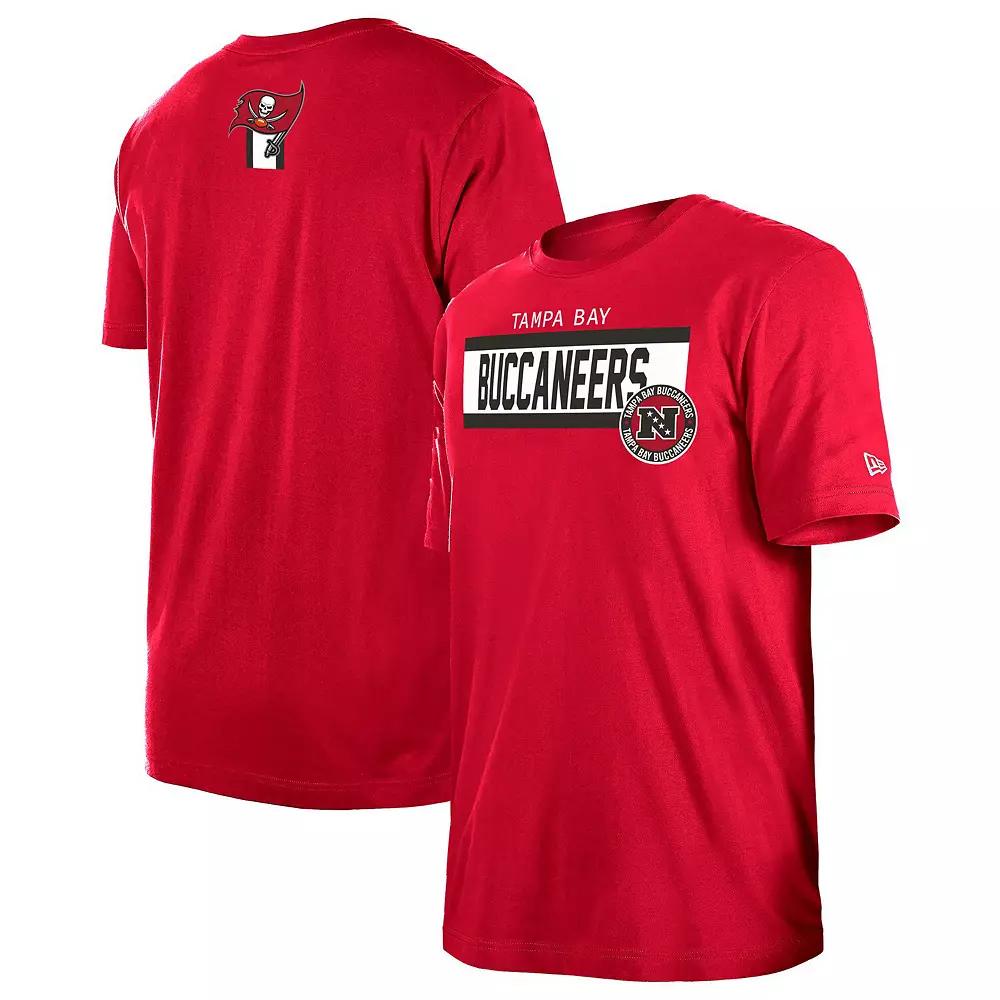 Men's New Era Red Tampa Bay Buccaneers 3rd Down Domestic T-Shirt,  Product Image