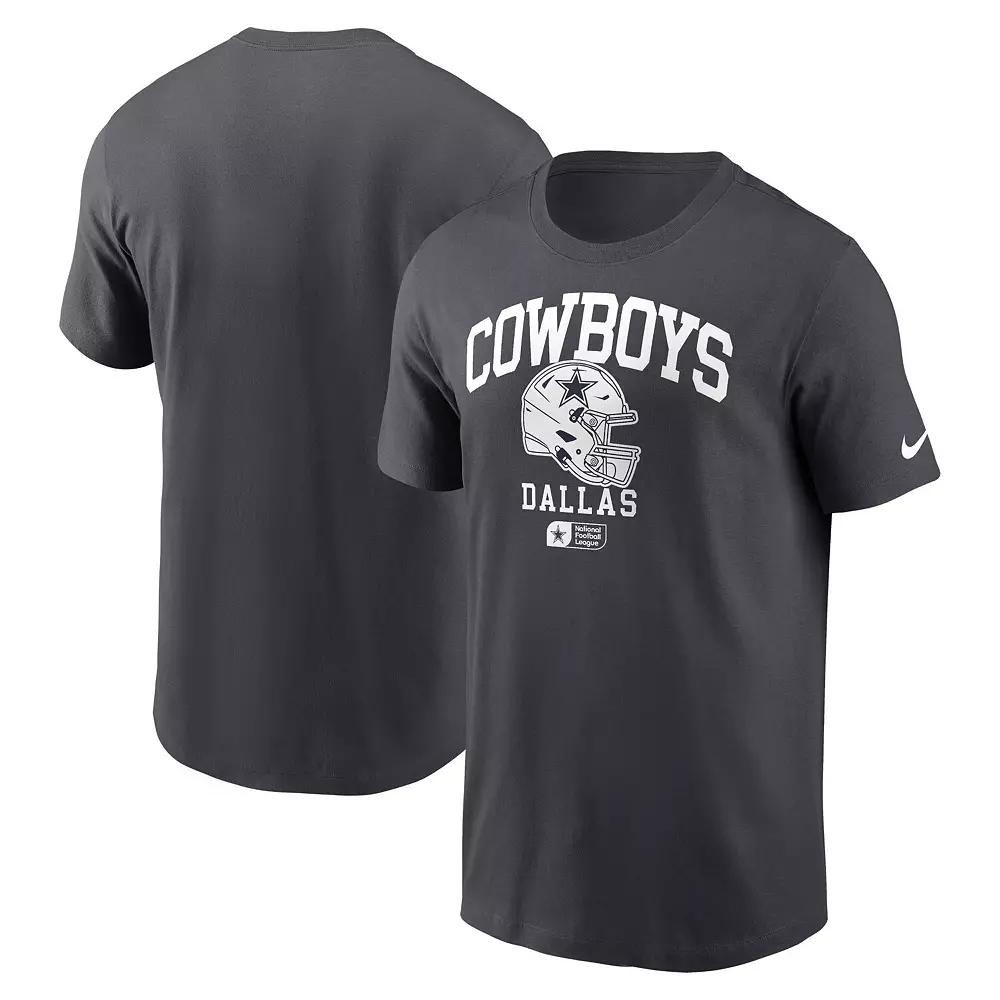 Men's Nike Charcoal Dallas Cowboys Helmet Essential T-Shirt,  Product Image