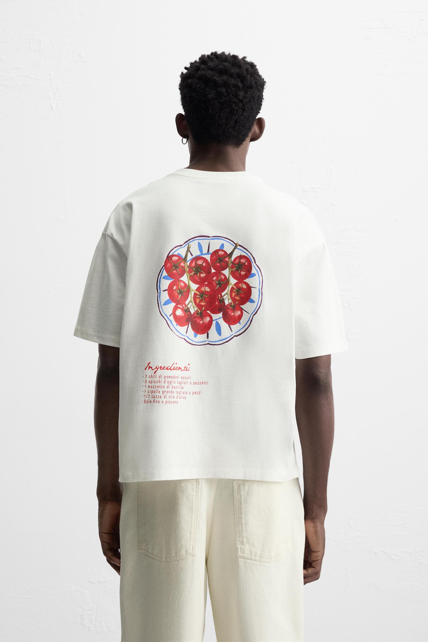 CONTRAST PRINT T-SHIRT Product Image