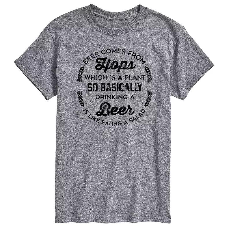 Men's Beer Comes From Hops Graphic Tee,  Product Image
