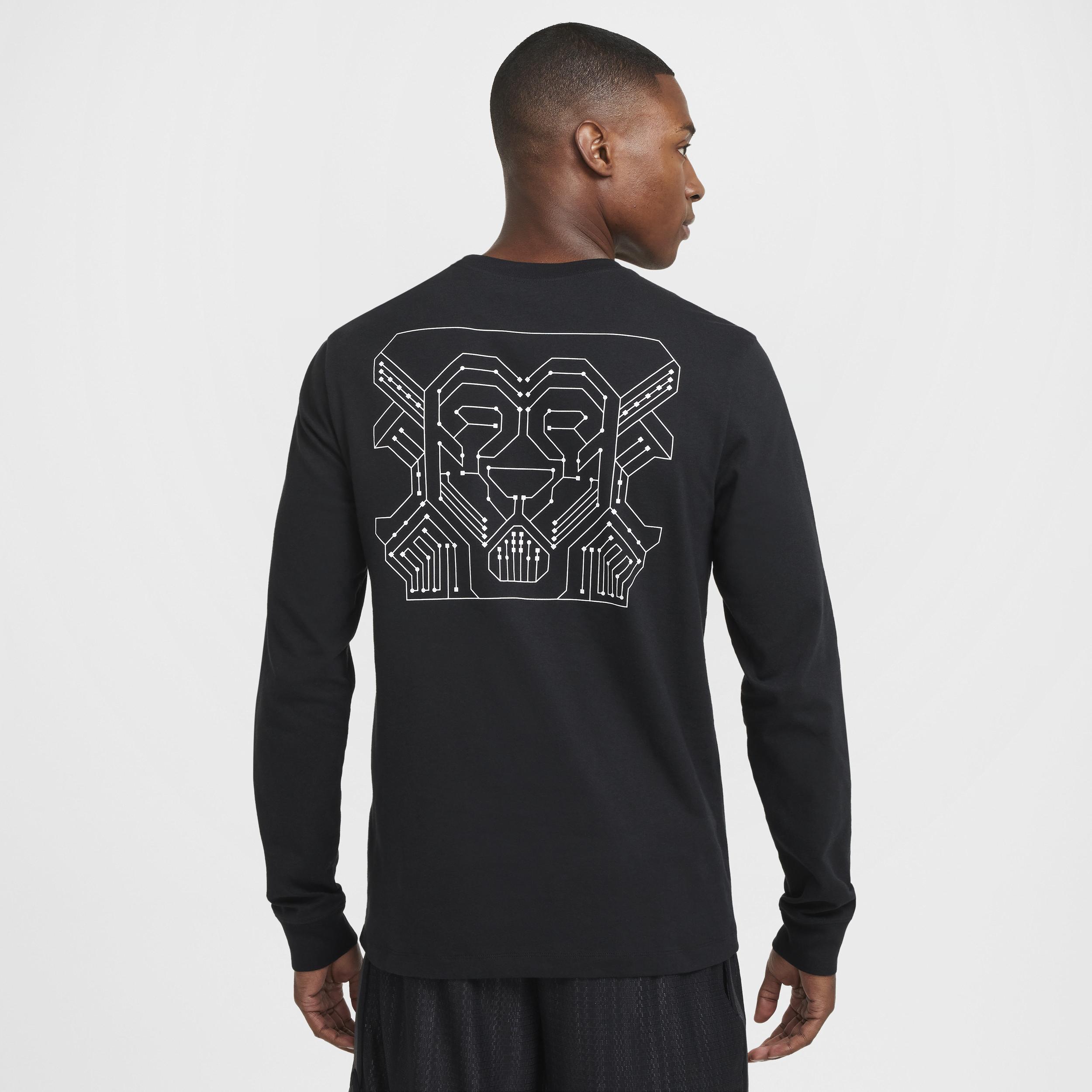 Nike Mens LeBron Max90 Long-Sleeve Basketball T-Shirt | HF6191-010 Product Image