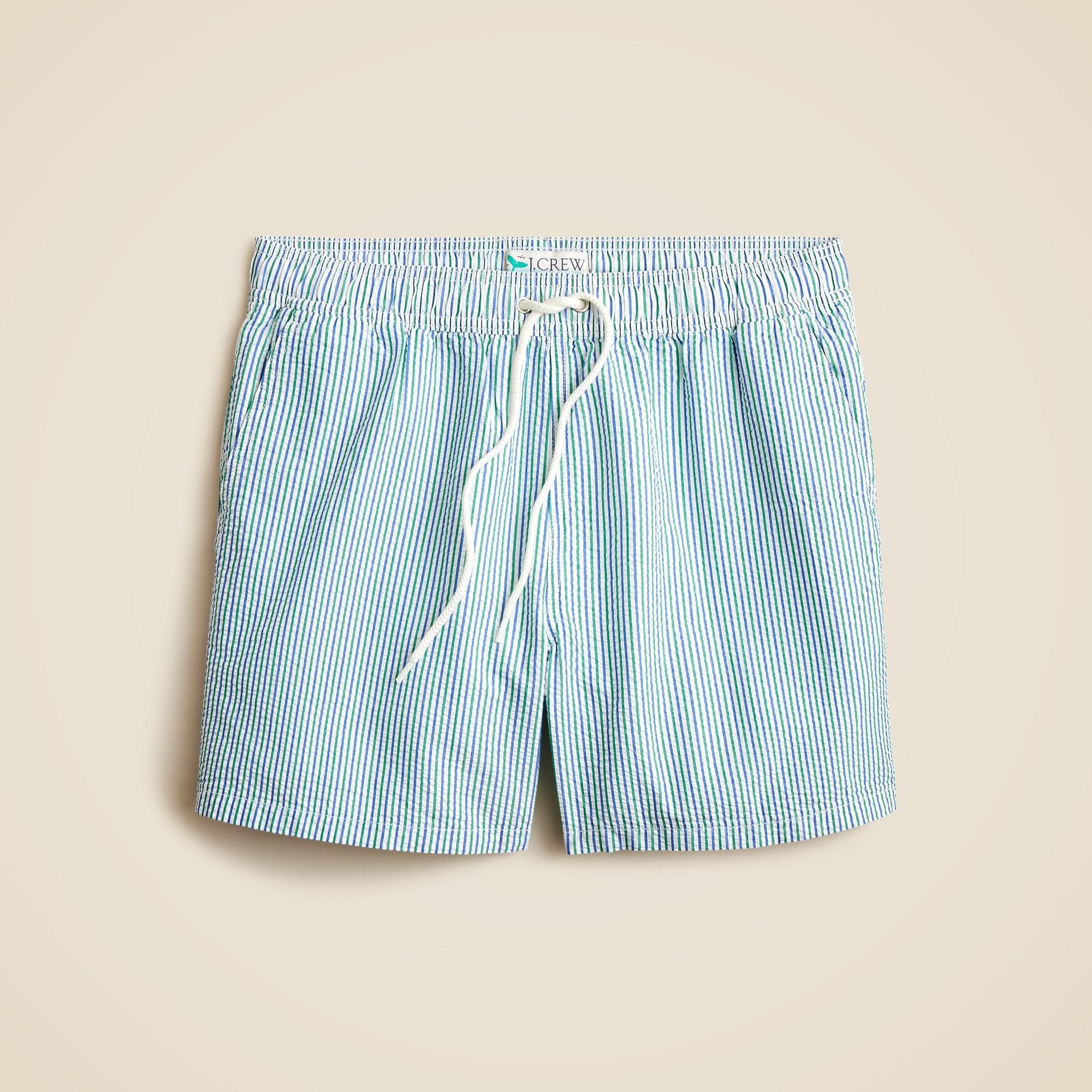 6'' swim trunk in seersucker Product Image