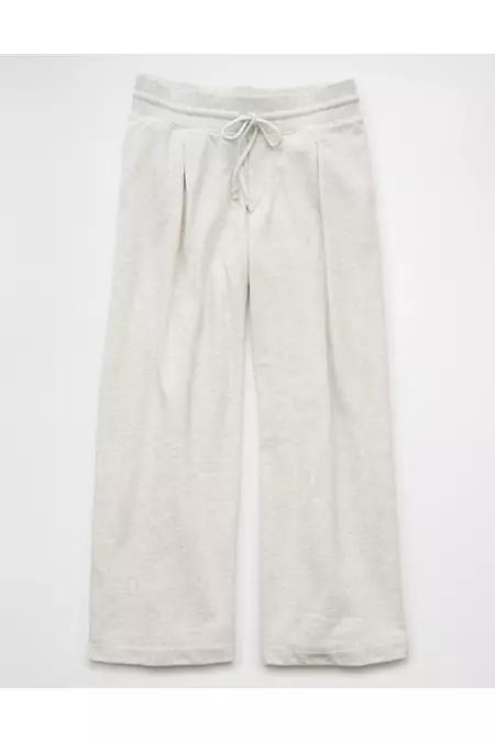 AE Fleece Wide-Leg Sweatpant Trouser Womens Product Image