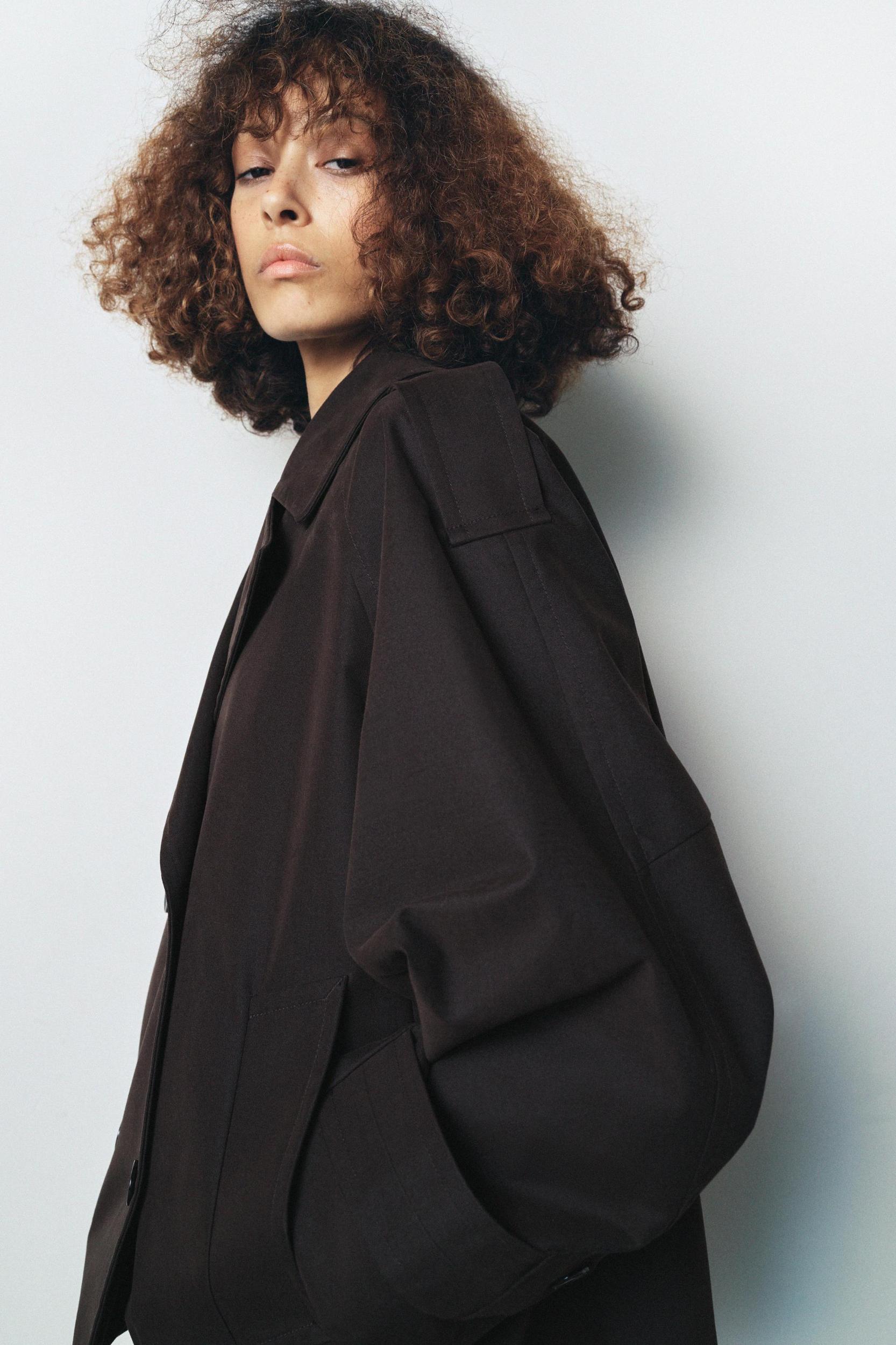 ZW COLLECTION SHORT TRENCH COAT Product Image