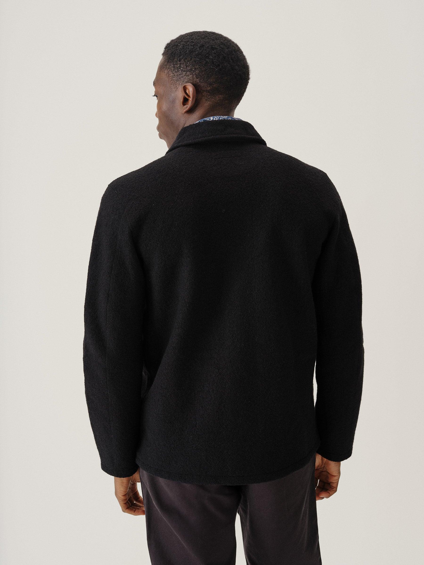 Black Felted Field Shirt Product Image