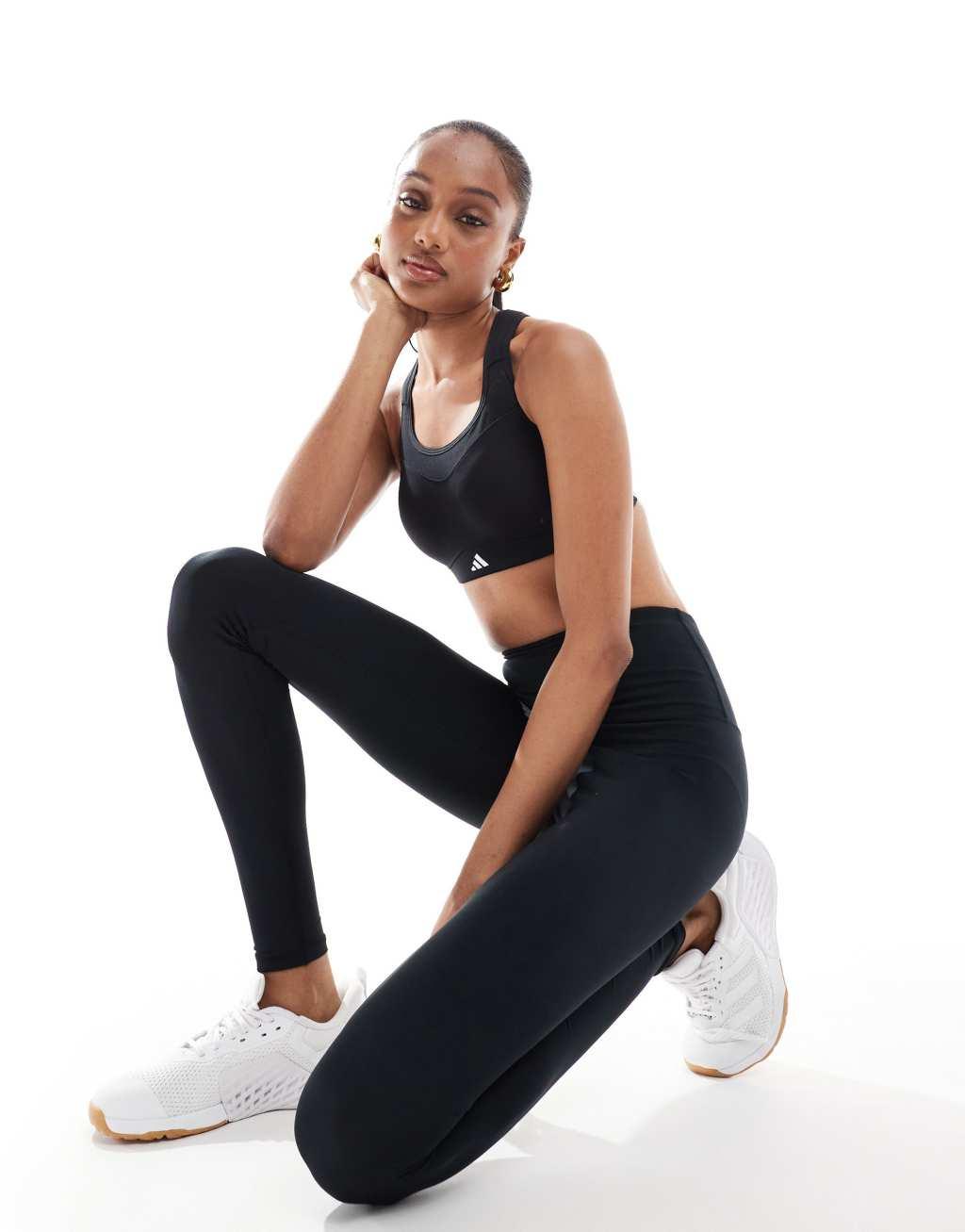 4505 Tall Icon bum sculpt gym leggings with stash pocket in black  Product Image