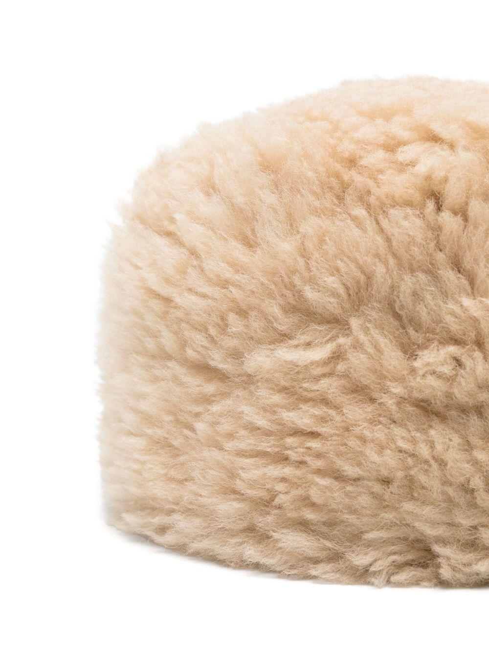 shearling pillbox hat Product Image