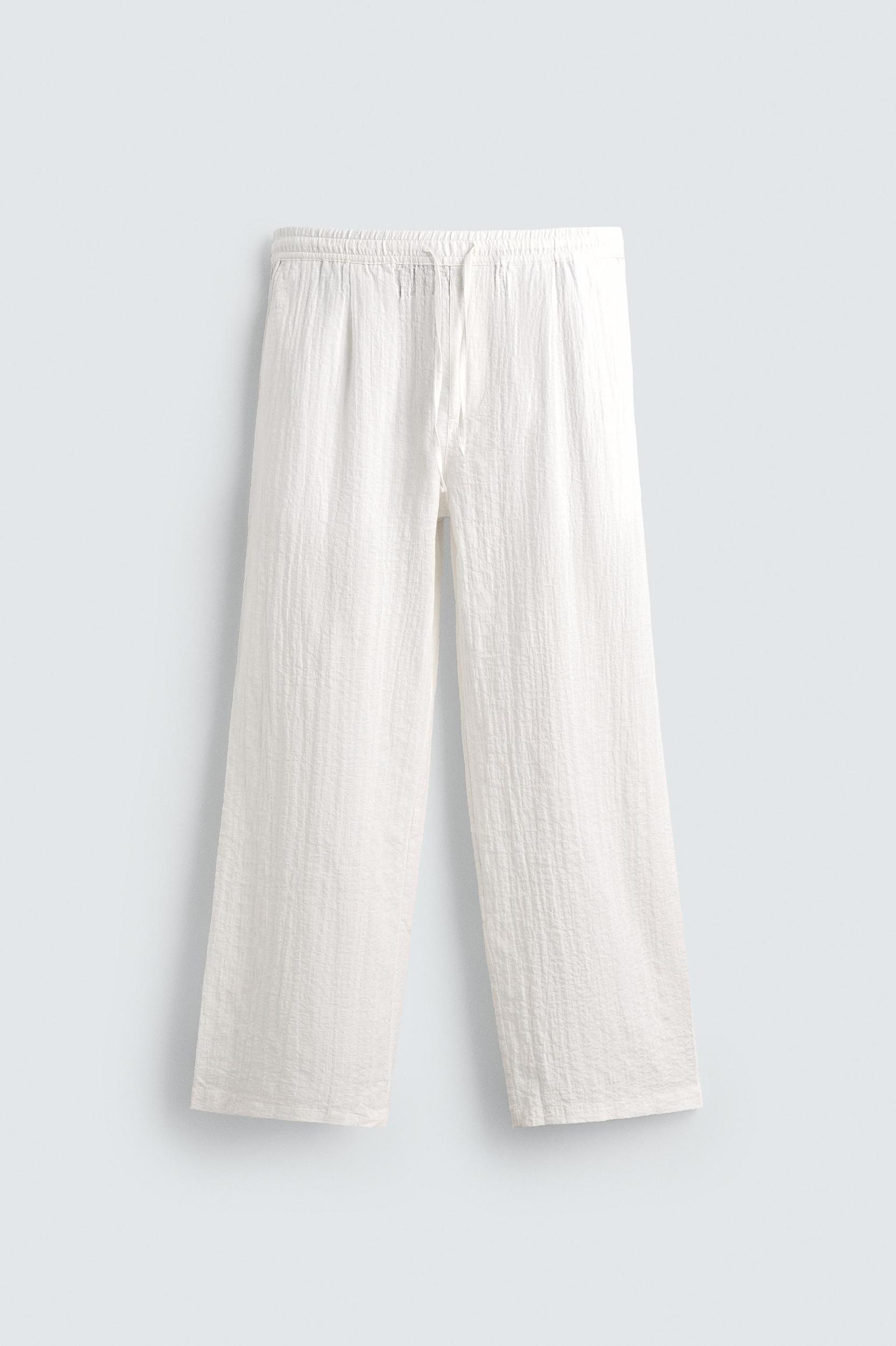 TEXTURED RELAXED FIT PANTS Product Image