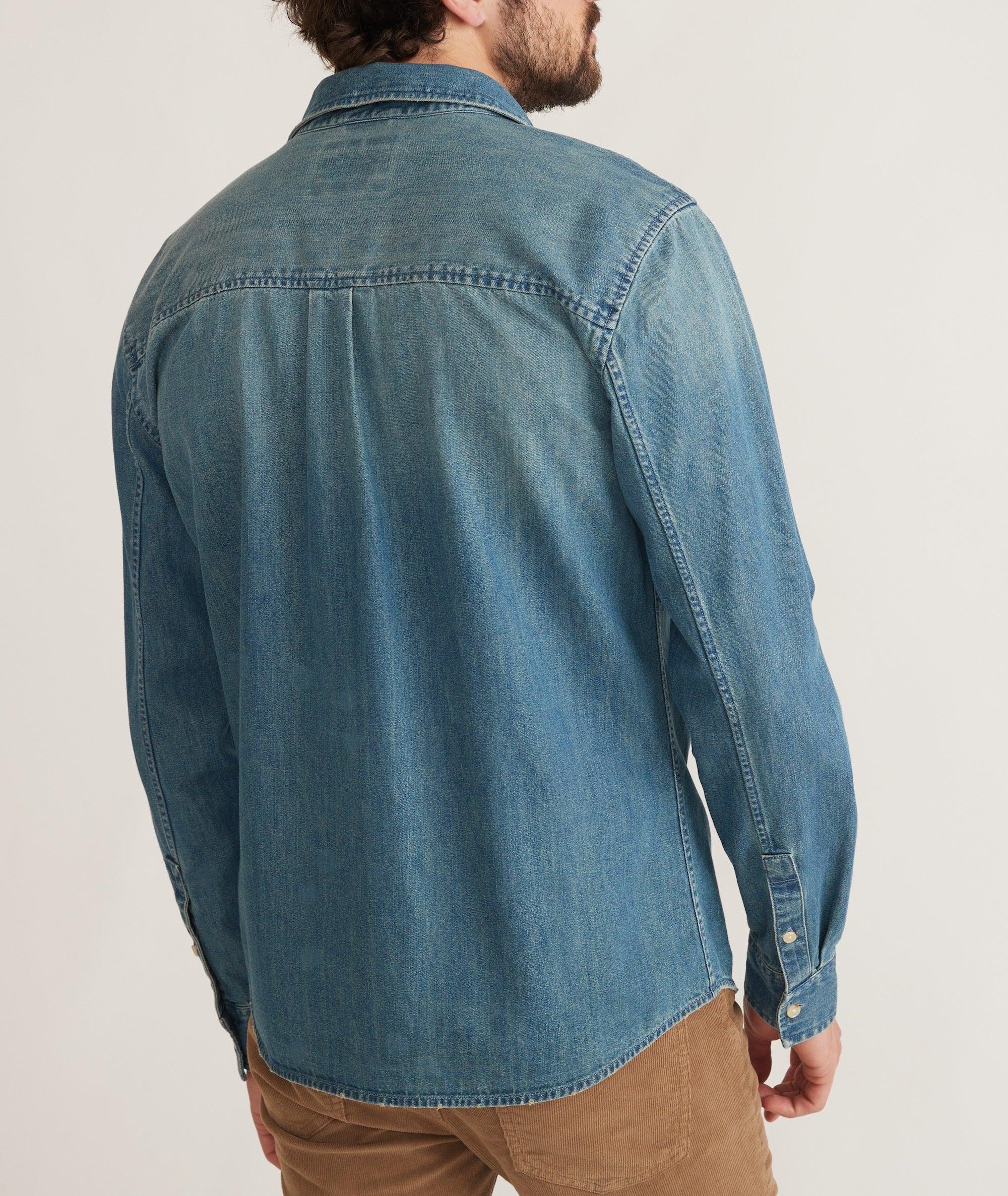 Long Sleeve Classic Denim Shirt Product Image