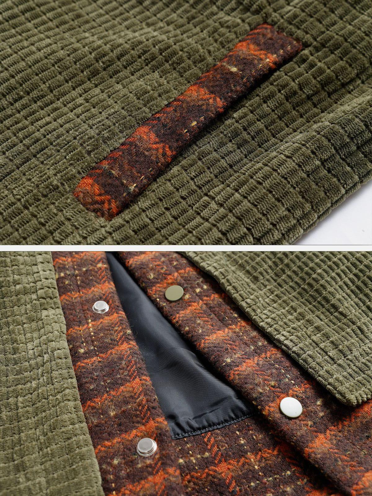 Aelfric Eden Corduroy Plaid Jacket Product Image