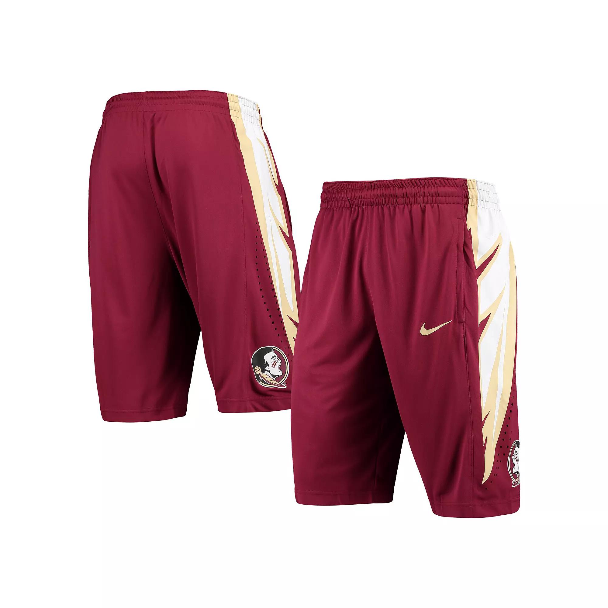 Men's Nike Garnet Florida State Seminoles Replica Team Basketball Shorts, Size: Small, Red Product Image