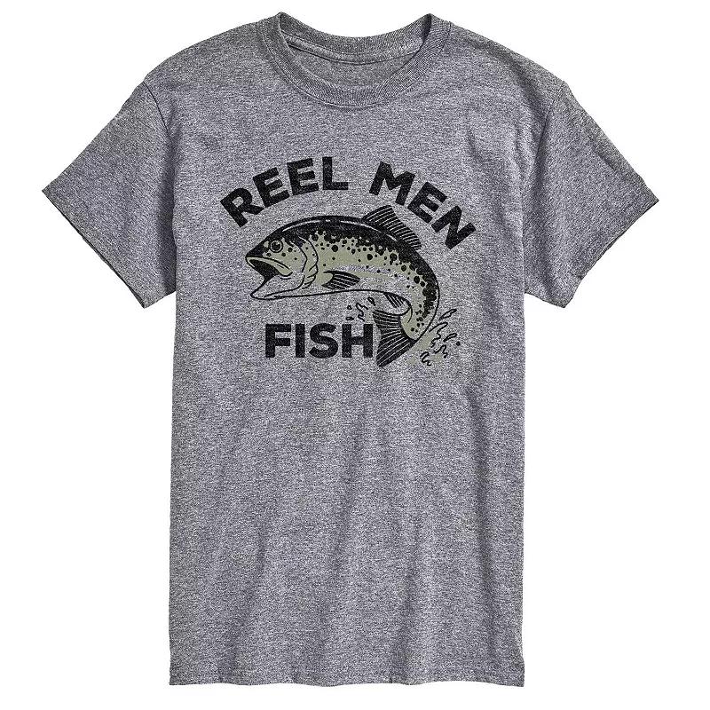 Big & Tall Reel Men Fish Tee, Men's,  Product Image