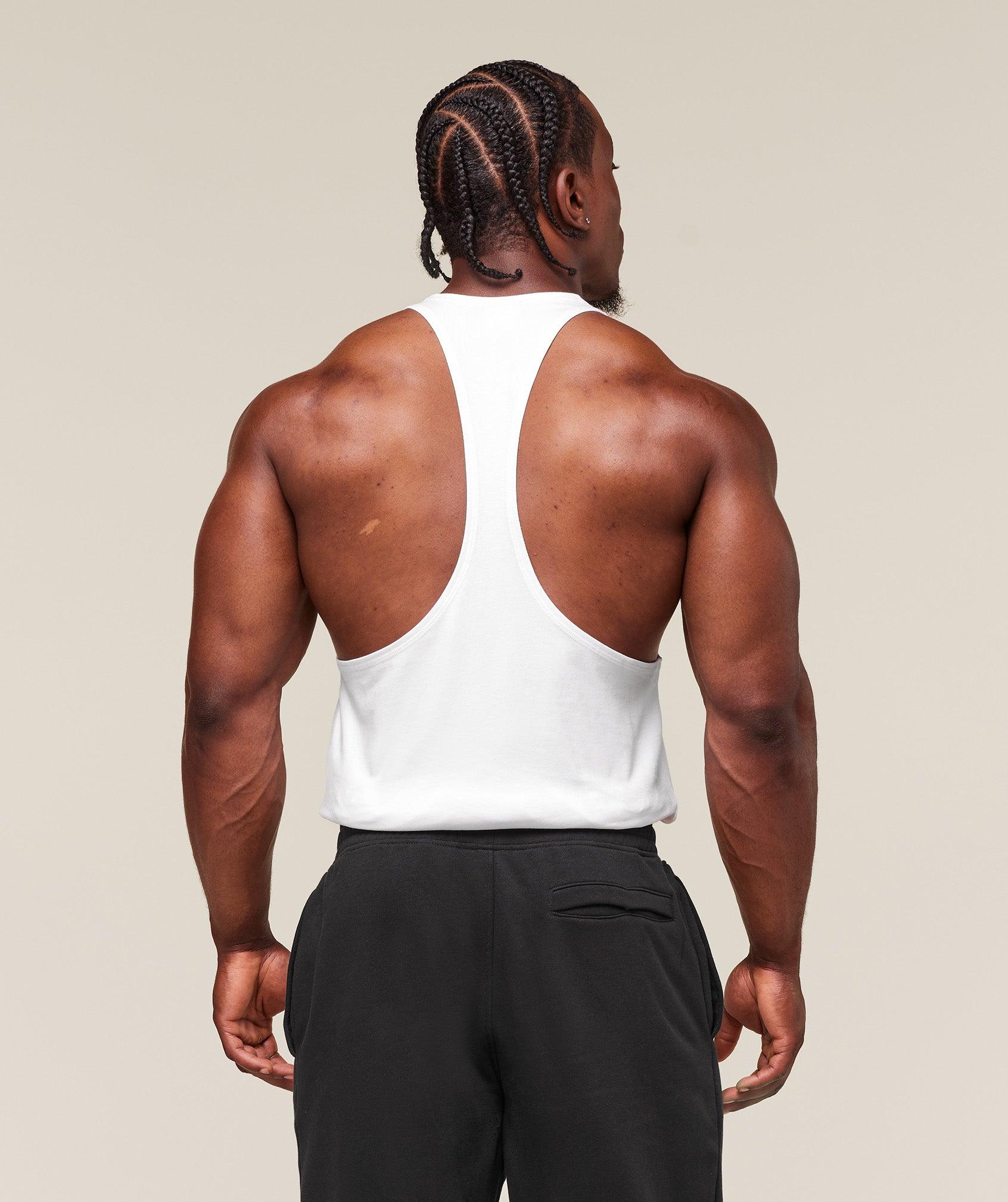 Gymshark Legacy Stringer - White Male Product Image