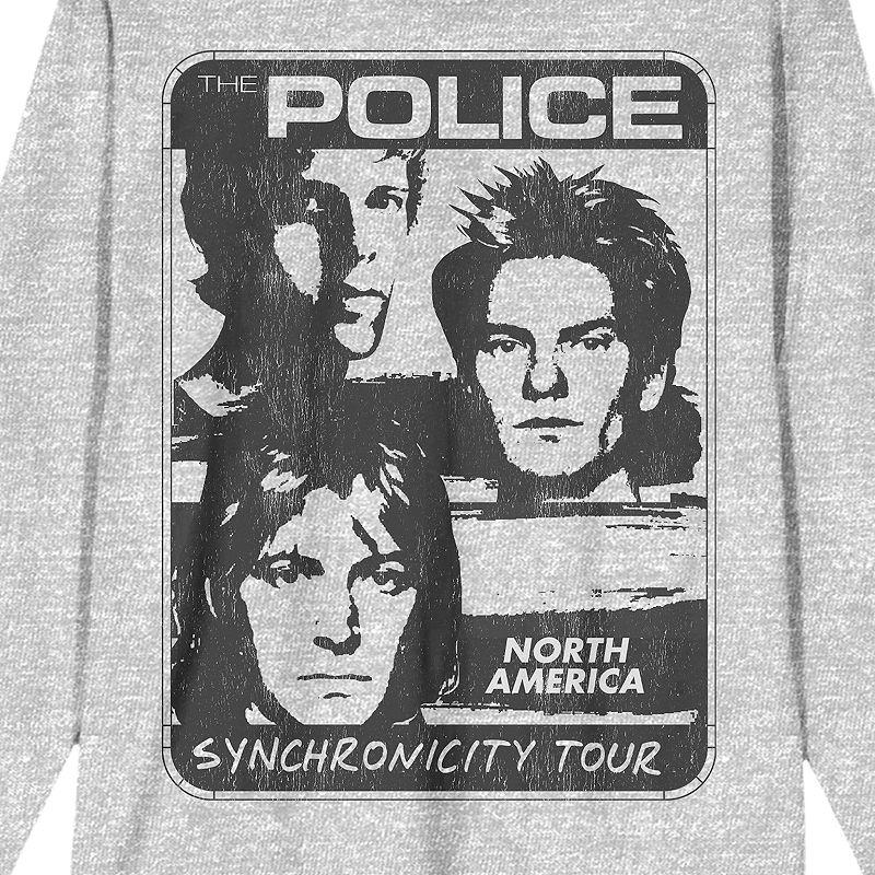 Men's The Police North American Tour Graphic Tee, Size: Medium, Gray Product Image