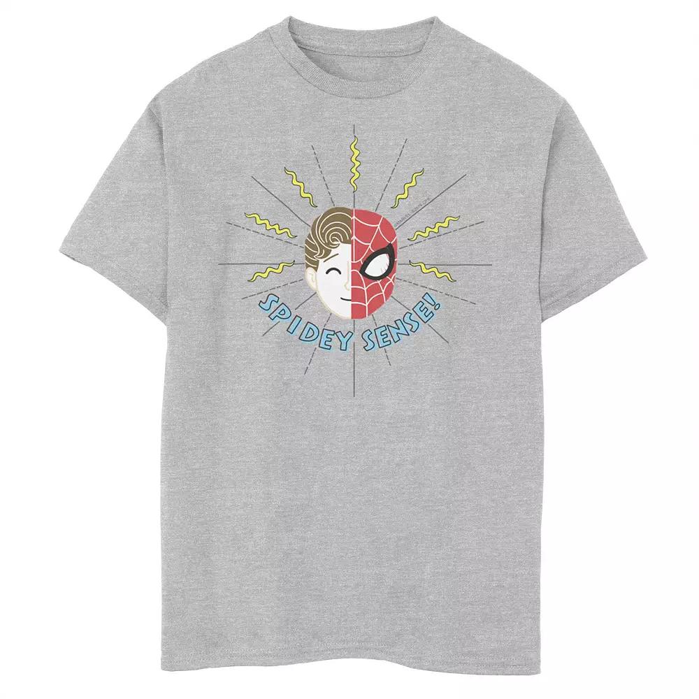 Boys 8-20 Marvel Spider-Man Far From Home Spidey Sense Portrait Graphic Tee, Boy's, Size: XL, Athletic Grey Product Image