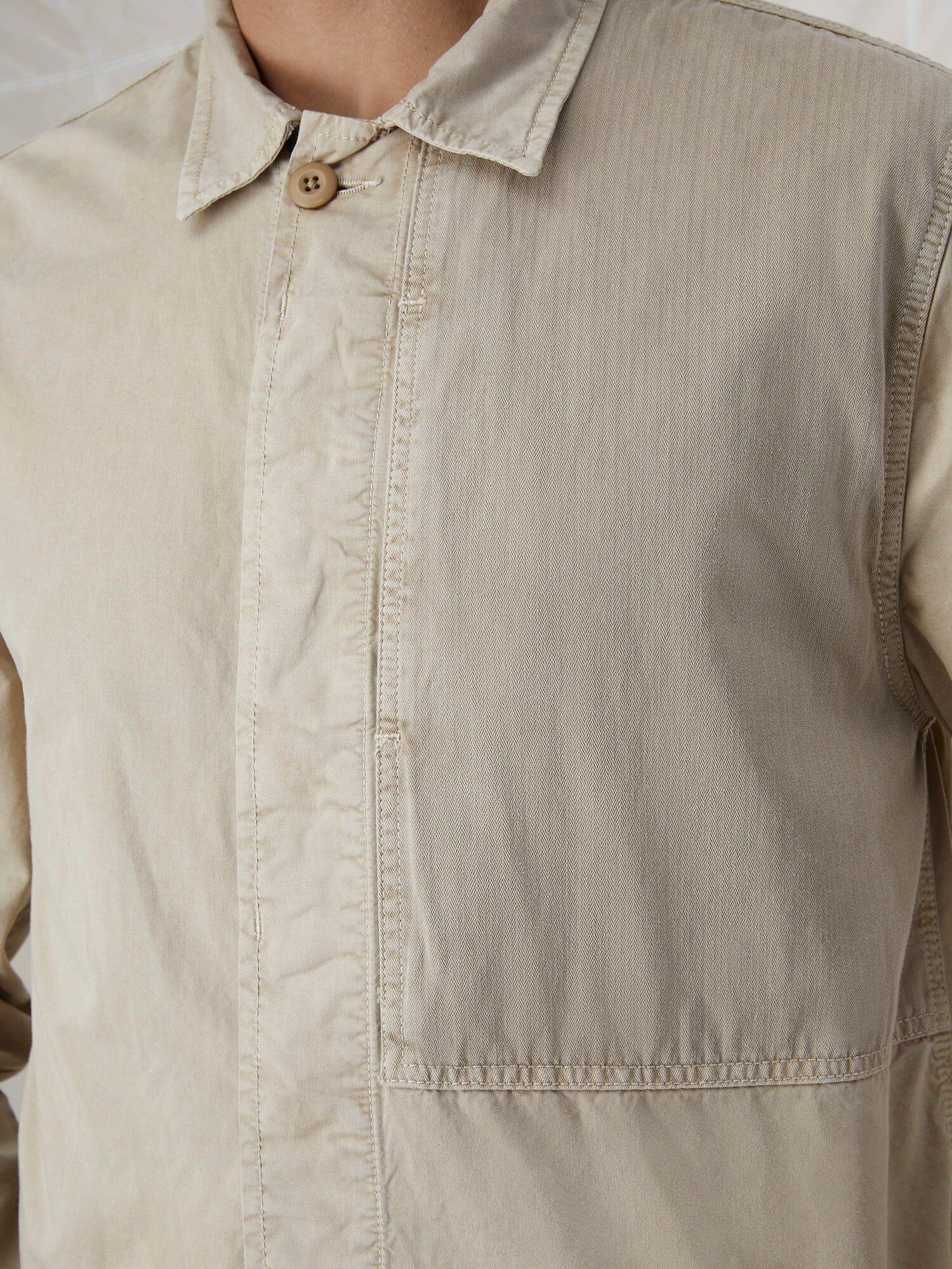 CONTRAST SHIRT JACKET (SEASONAL) Male Product Image