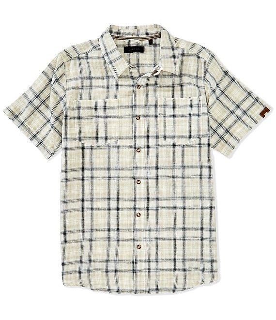 Dakota Grizzly Tad Linen Blend Short Sleeve Woven Shirt Product Image