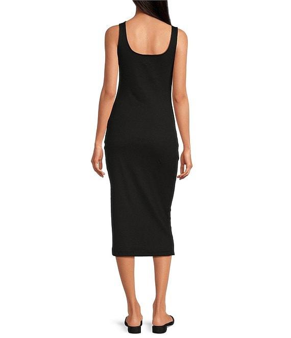 Every Stretch Knit Scoop Neck Sleeveless Midi Dress Product Image