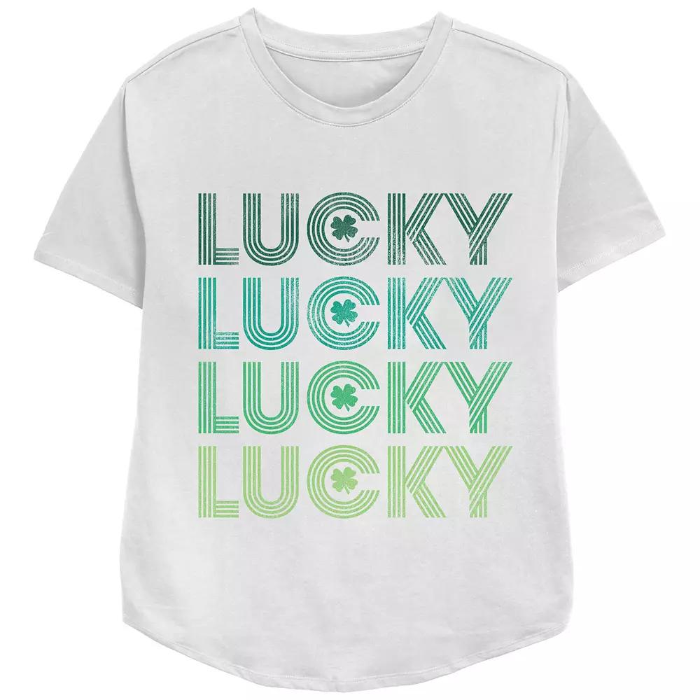 Women's Lucky Four Graphic Tee, Girl's,  Product Image