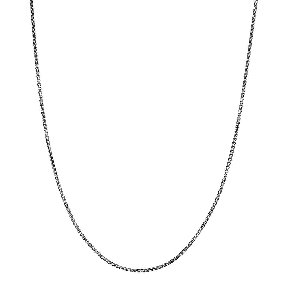 Men's LYNX Stainless Steel Box Chain Necklace, Size: 20" Product Image