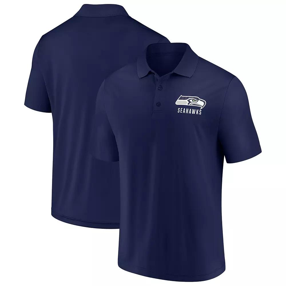 Men's Fanatics College Navy Seattle Seahawks Lockup Polo,  Product Image