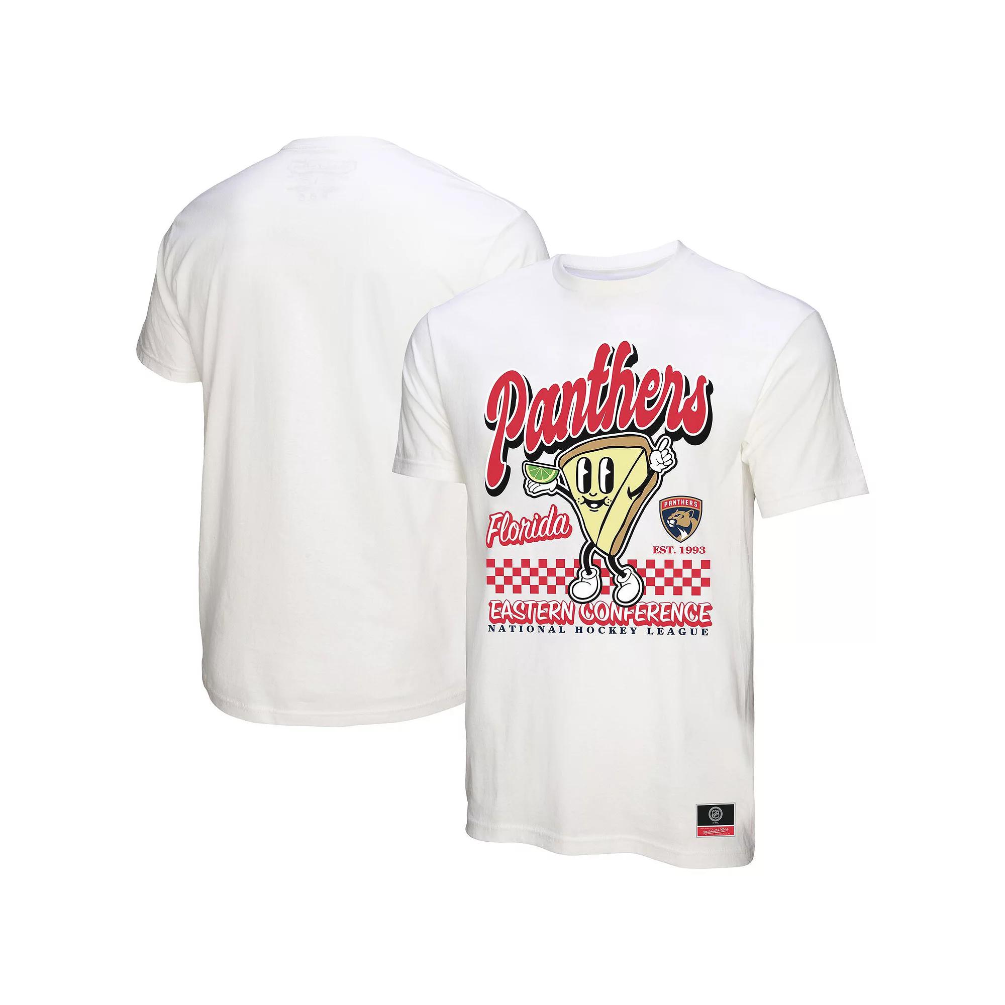 Men's Mitchell & Ness White Florida Panthers Local Food T-Shirt, Size: 3XL, Pnt White Product Image