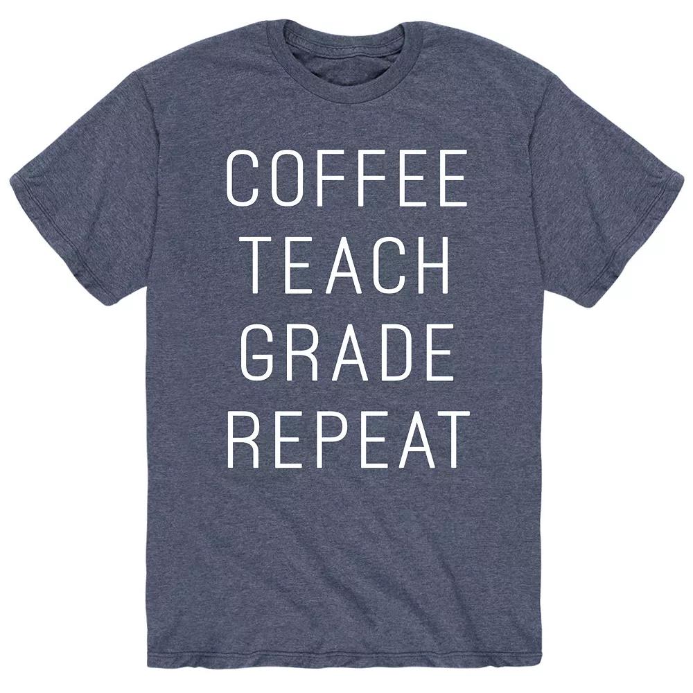 Men's Coffee Teach Grade Repeat Tee,  Product Image