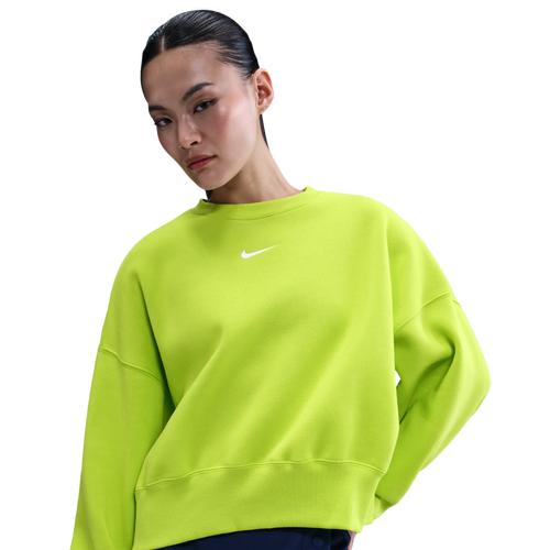 Nike Womens Nike NSW Style Fleece Crew OOS - Womens Sail/Celestine Blue Product Image