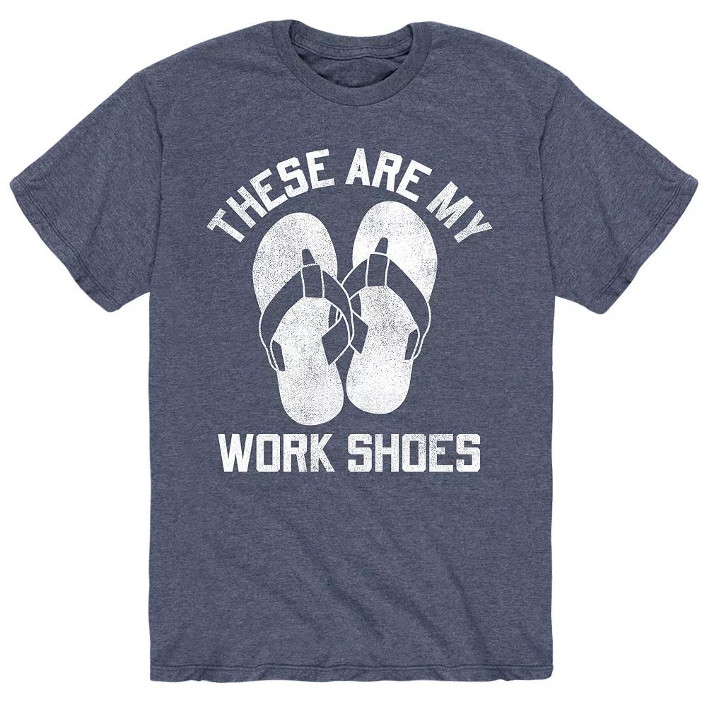 Men's These Are Work Shoes Sandals Tee,  Product Image
