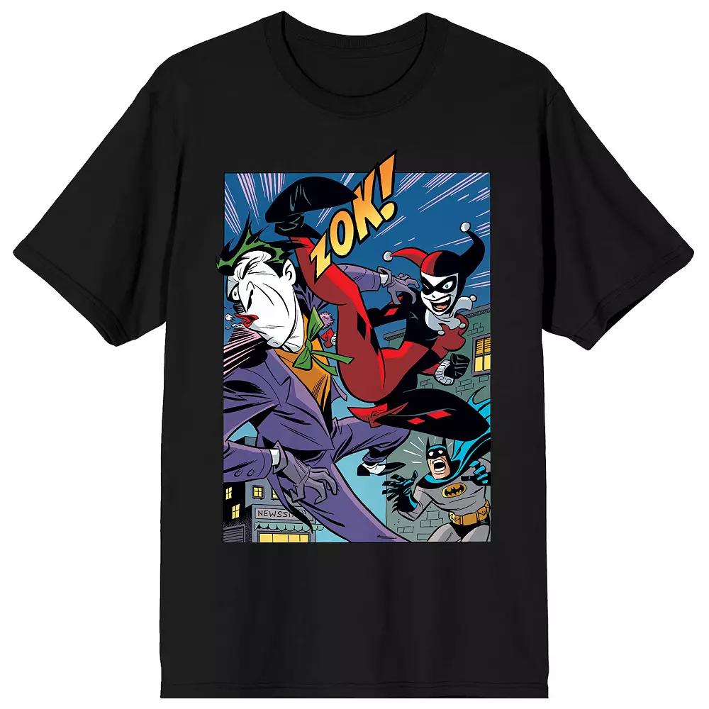 Men's Harley Quinn & The Joker Tee, Size: XXL, Black Product Image