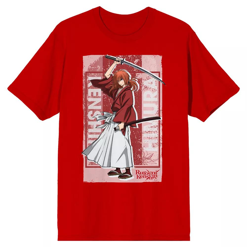 Men's Rurouni Kenshin Himura Short Sleeve Graphic Tee,  Product Image