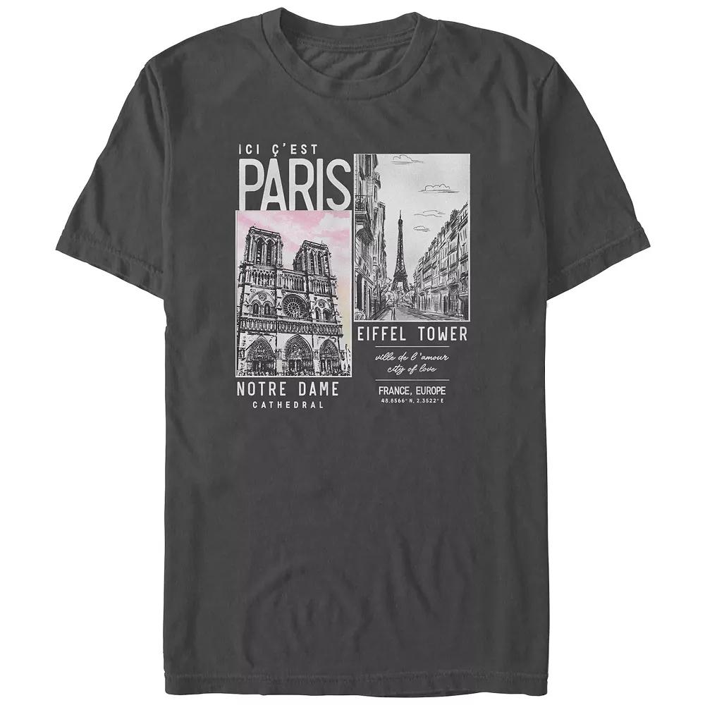 Men's Paris Places Of Interest Graphic Tee,  Product Image