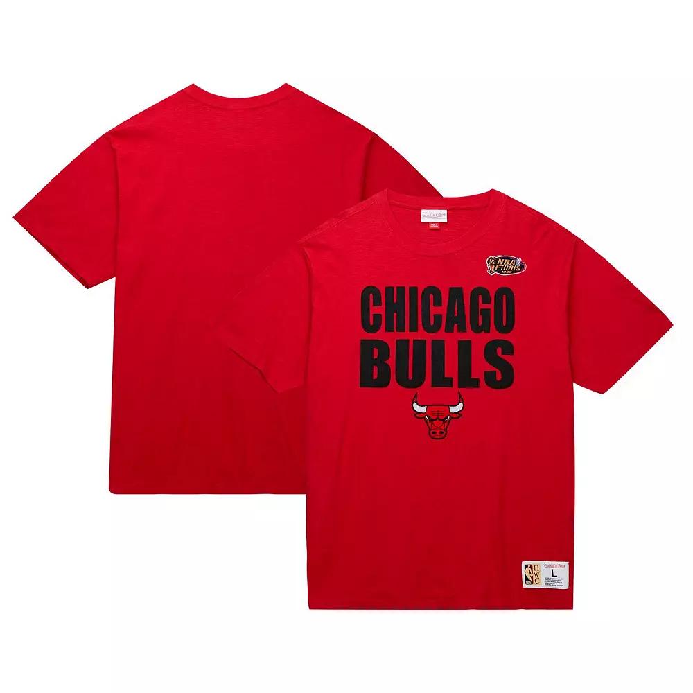 Men's Mitchell & Ness Red Chicago Bulls Hardwood Classics Legendary Slub T-Shirt, Size: Medium Product Image