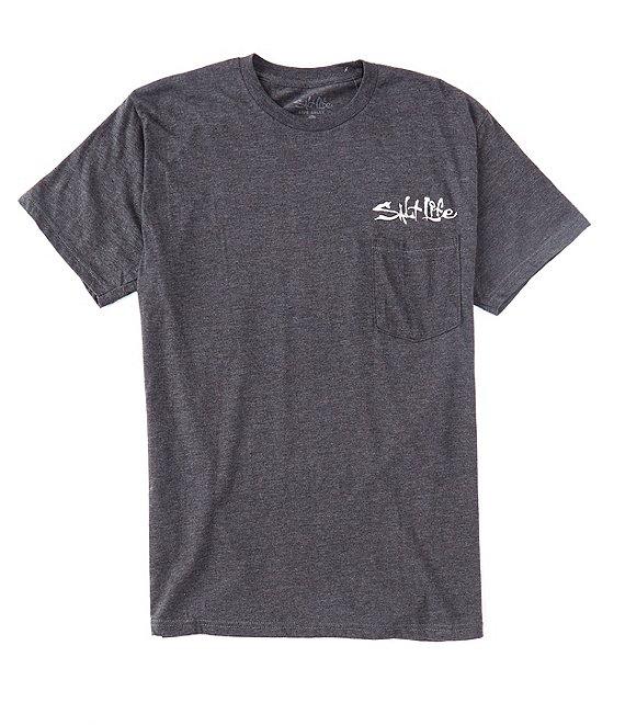 Salt Life Hook Line And Sinker Fade Short Sleeve Pocket T-Shirt Product Image