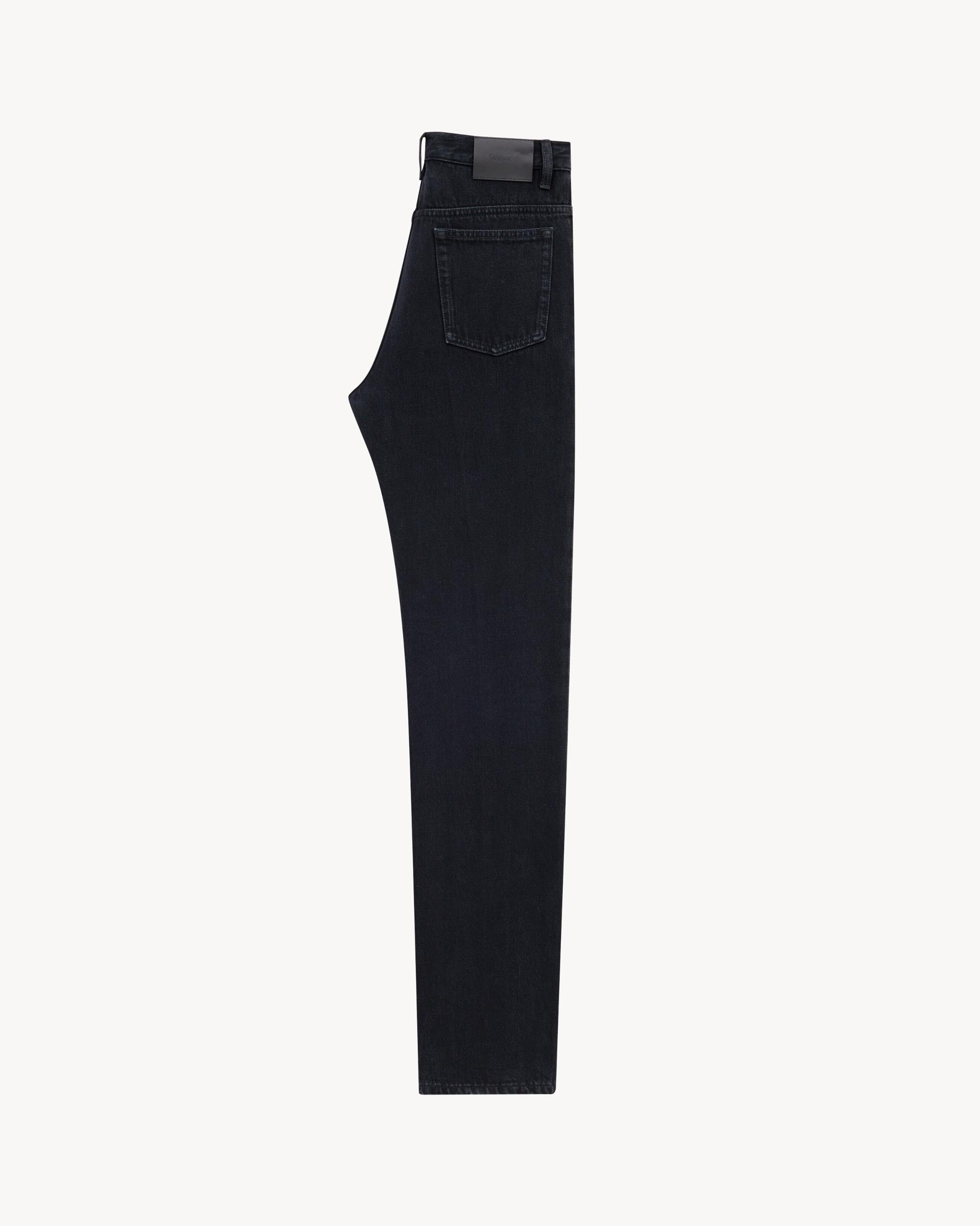 Straight Jeans in Carbon Black Denim Product Image