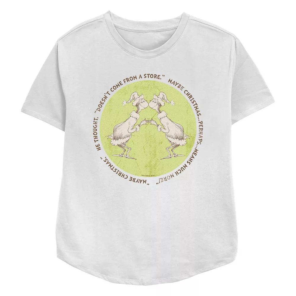 Women's Dr. Seuss Grinch Maybe Christmas Doesn't Come From A Store Relaxed Fit Graphic Tee,  Product Image