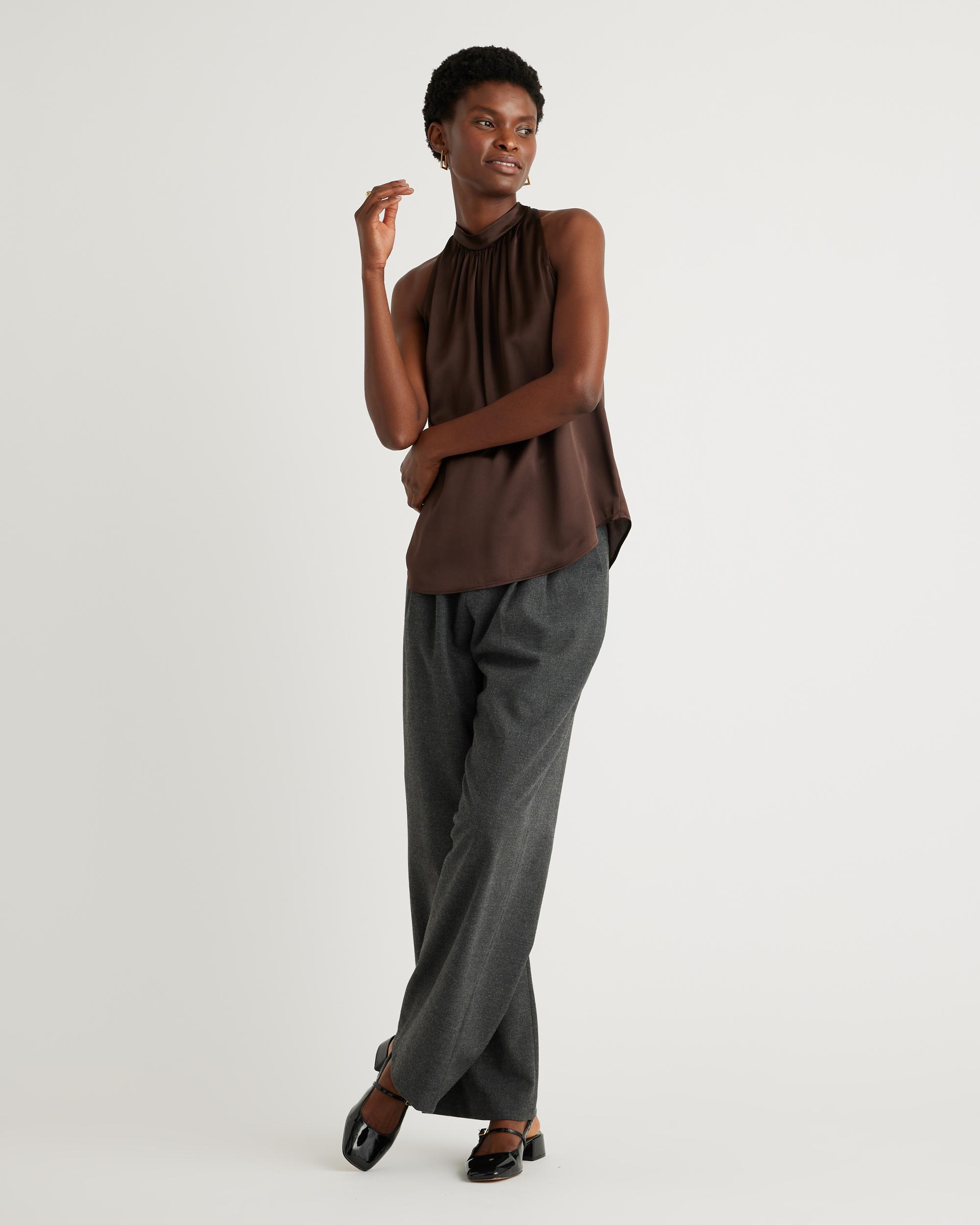 Quince | Women's Halter Top Silk Product Image