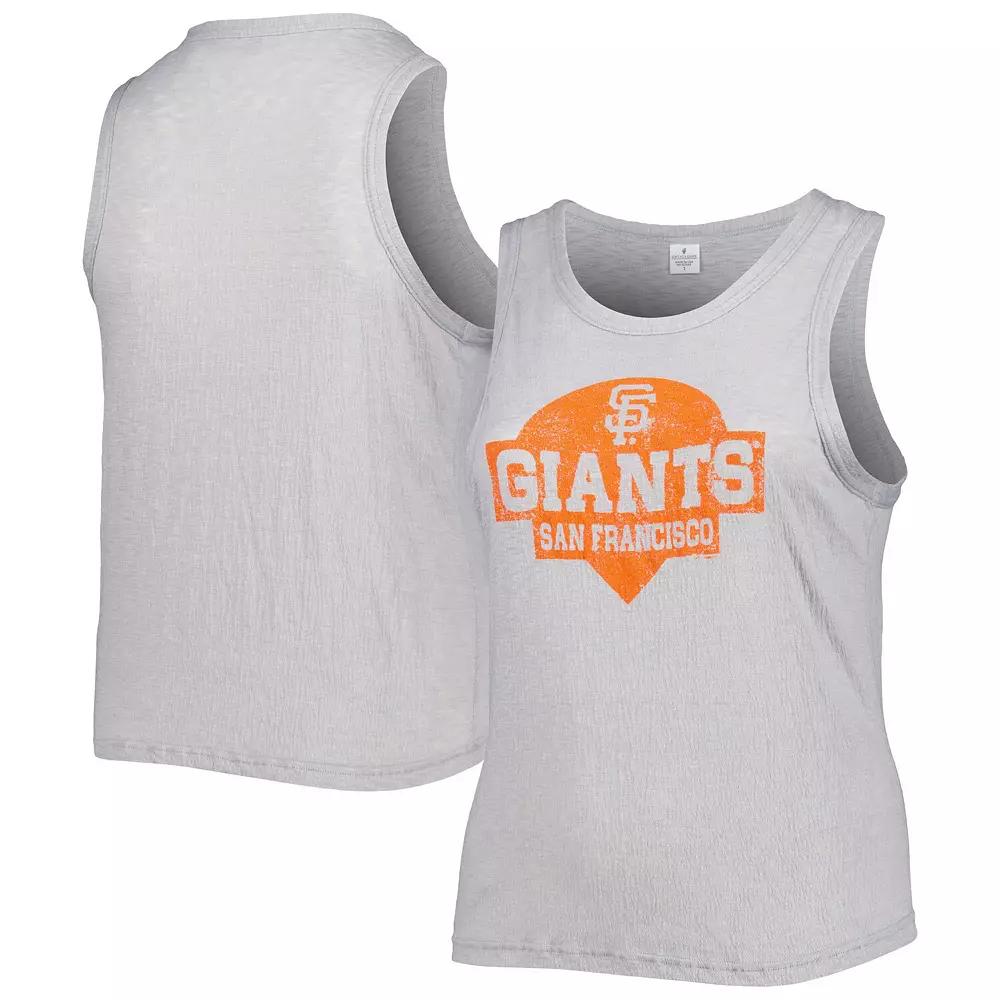 Women's Soft as a Grape Gray San Francisco Giants Plus  Product Image