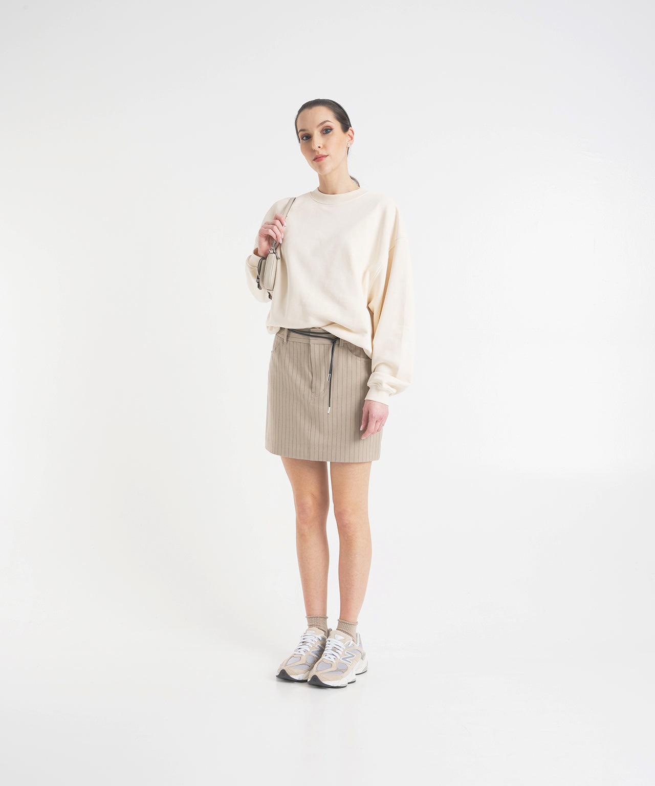 Pinstripe miniskirt 'Rayeurs' Product Image