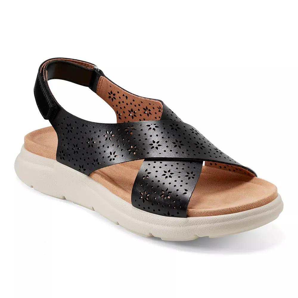 Easy Spirit Amiya Women's Perforated Criss-Cross Strap Slingback Sandals,  Product Image
