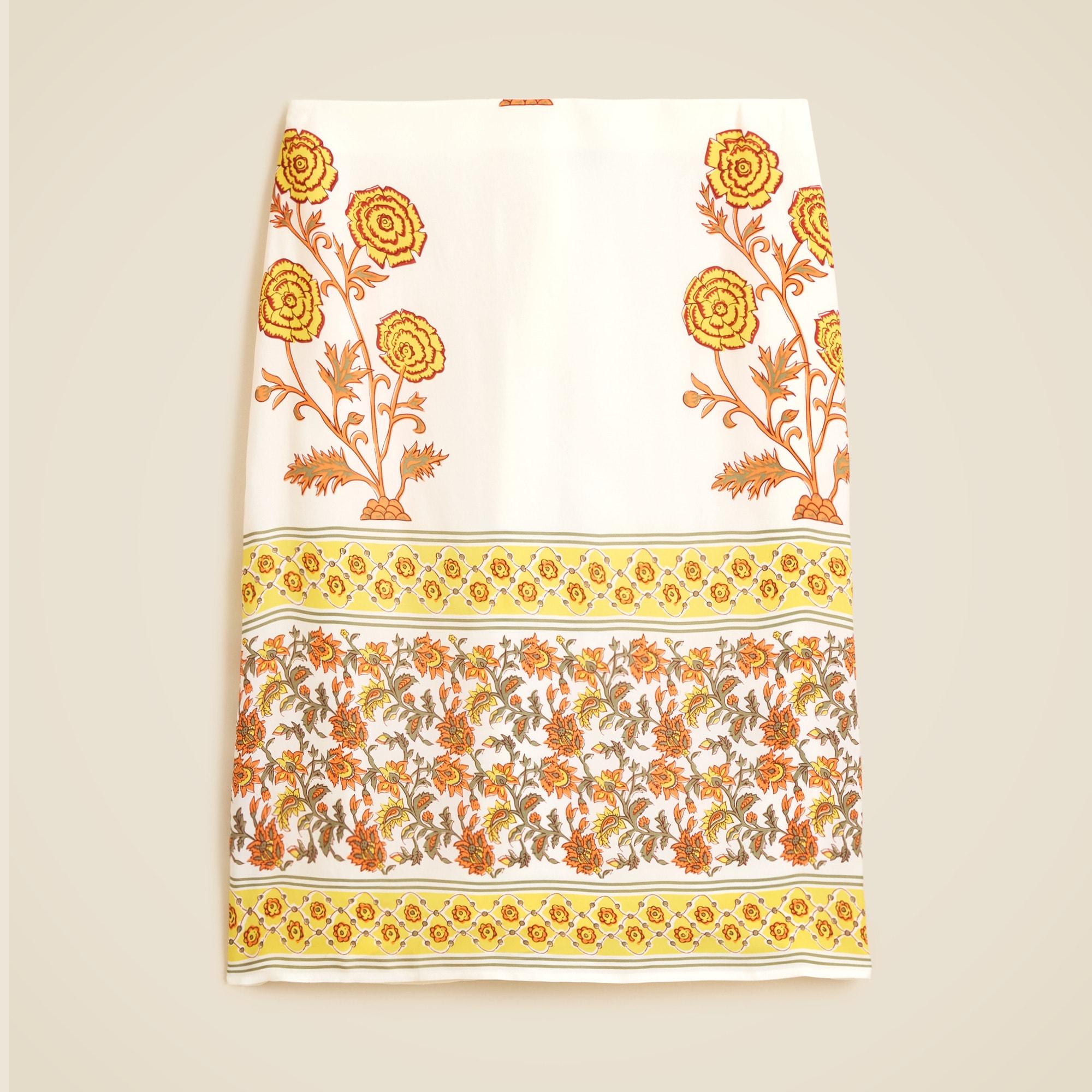 Open-back halter top in sunset rose block print Product Image