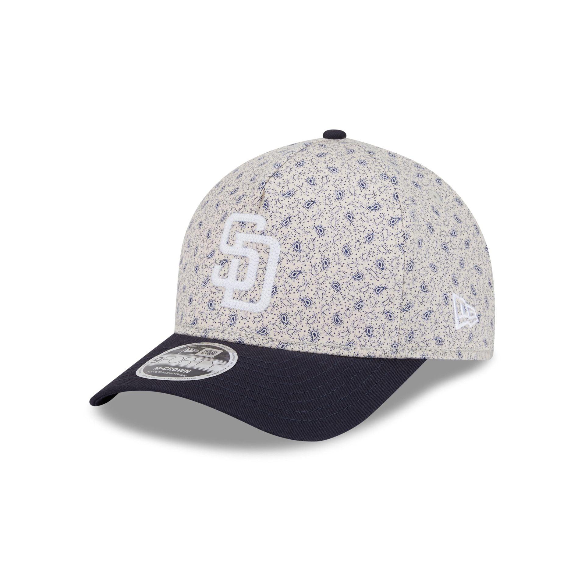 San Diego Padres Micro Print 9FORTY M-Crown A-Frame Adjustable Hat Male Product Image