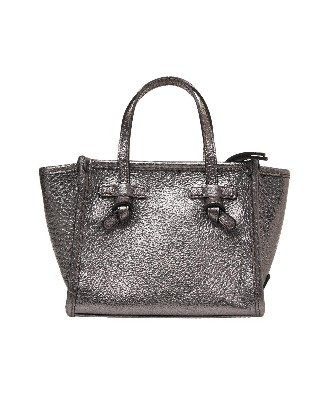 Grained leather hand bag Product Image