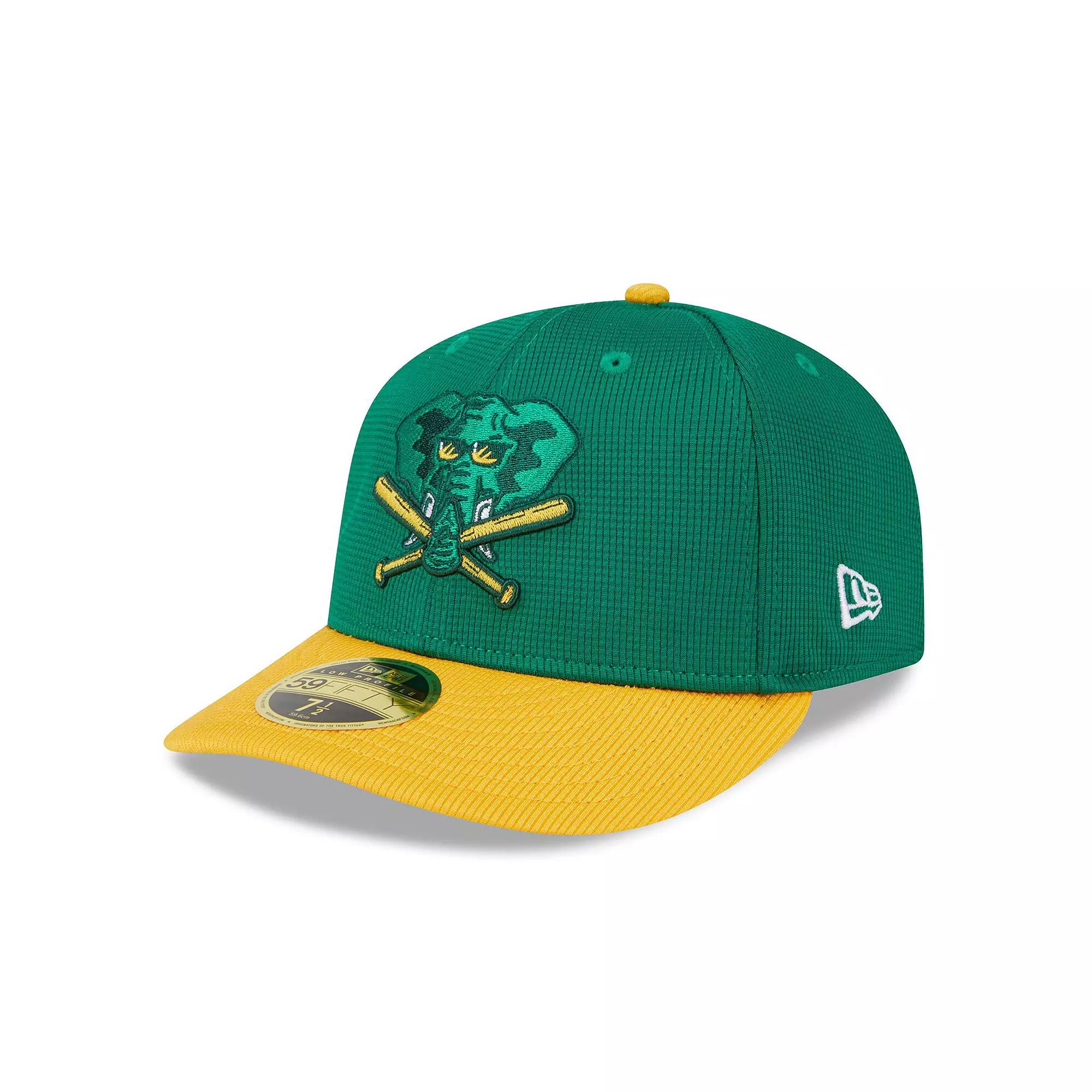 Men's New Era Kelly Green Oakland Athletics 2024 Batting Practice Low Profile 59FIFTY Fitted Hat,  Product Image