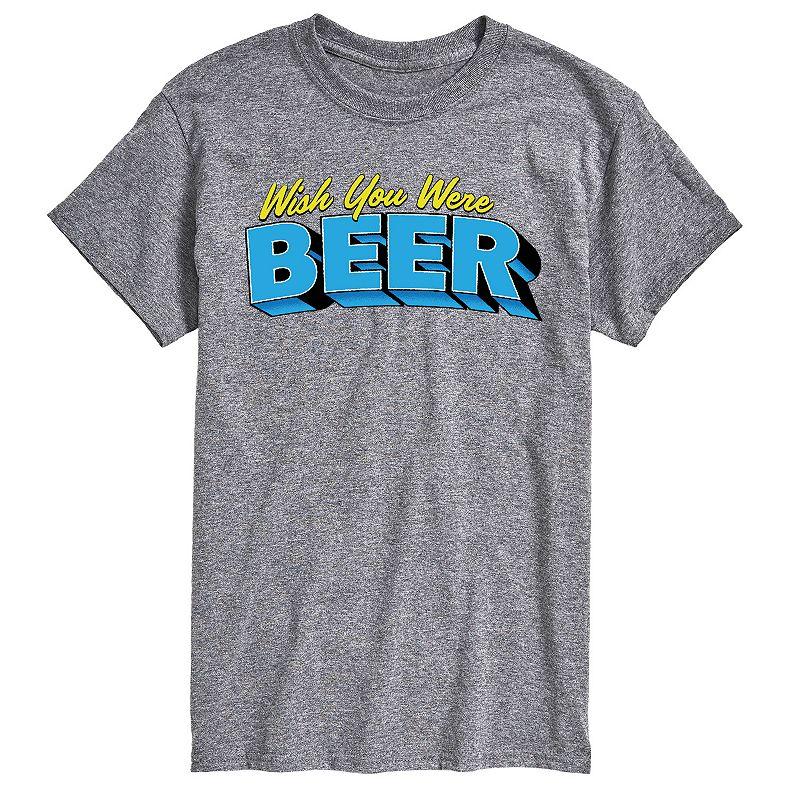 Big & Tall Wish You Were Beer Graphic Tee, Mens Product Image