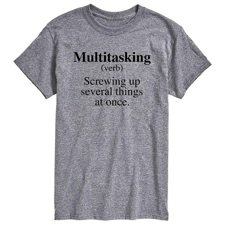 Big & Tall Multitasking Definition Graphic Tee, Men's,  Product Image