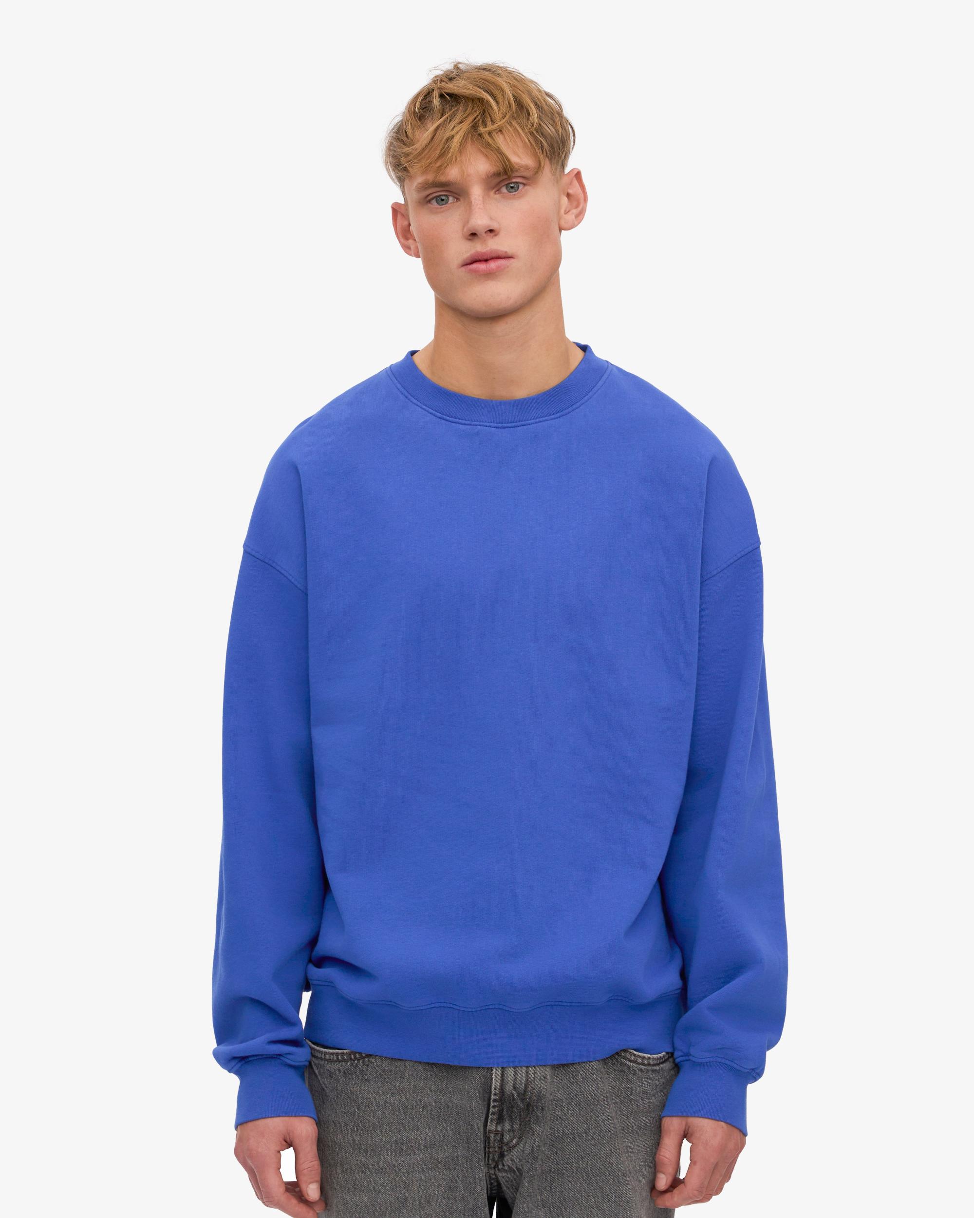 Organic Oversized Crew - Sapphire Blue Product Image