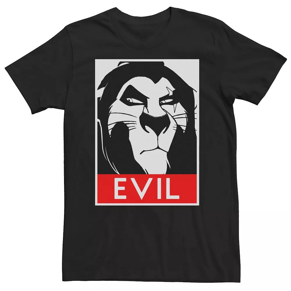 Big & Tall Disney The Lion King Scar Evil Poster Tee, Men's,  Product Image